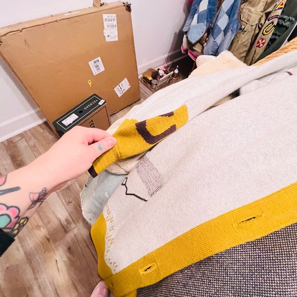 Cowboy Knit Cardigan - Cream and Brown - Picture 4 of 4